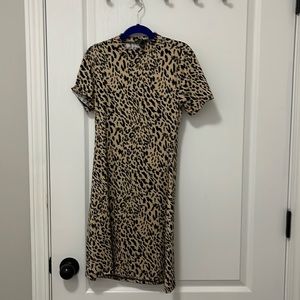 Cheetah print dress, from forever 21, the size is S